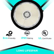 Load image into Gallery viewer, 150W LED UFO High Bay Light Warehouse Commercial Industrial 5000K AC 100-277V
