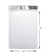 Load image into Gallery viewer, 3.5&quot;x6&quot; Poly Bubble Mailers Bags White Mailers Padded Envelope Hard-shell
