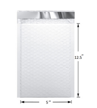 Load image into Gallery viewer, 5&quot;x12.5&quot; Poly Bubble Mailers Bags White Mailers Padded Envelope Hard-shell
